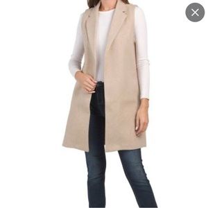 Long vest beige